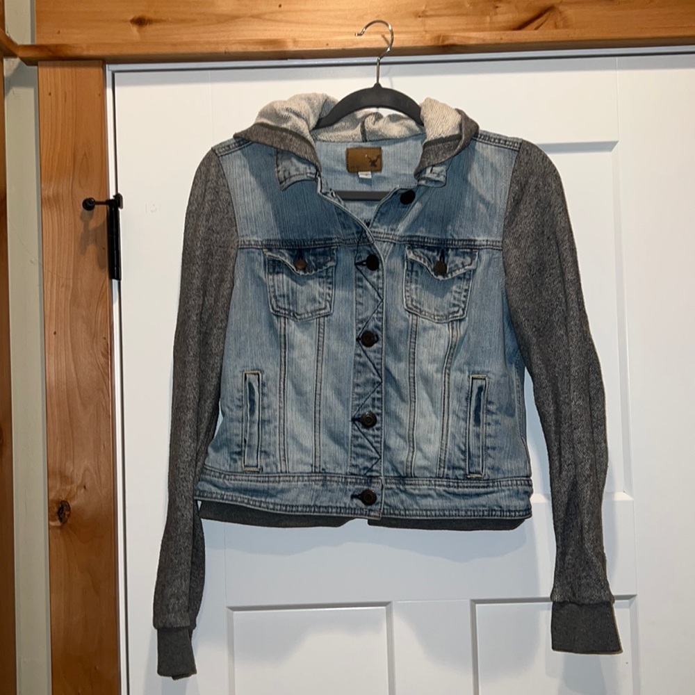 American Eagle jean sweater jacket